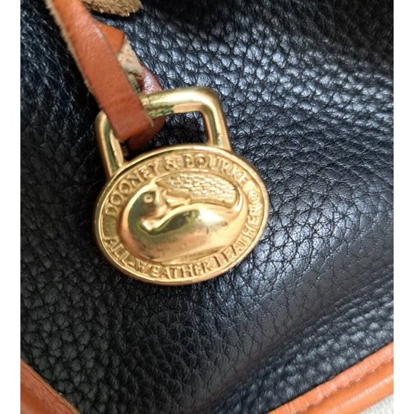 Dooney & Bourke Black and Brown Shoulder Bag - Picture 7 of 15